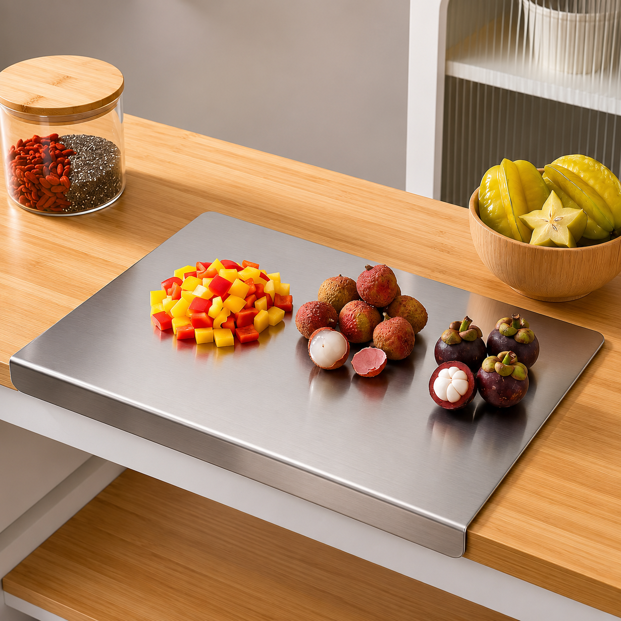 Heavy-Duty Hygiene Steel Cutting Board